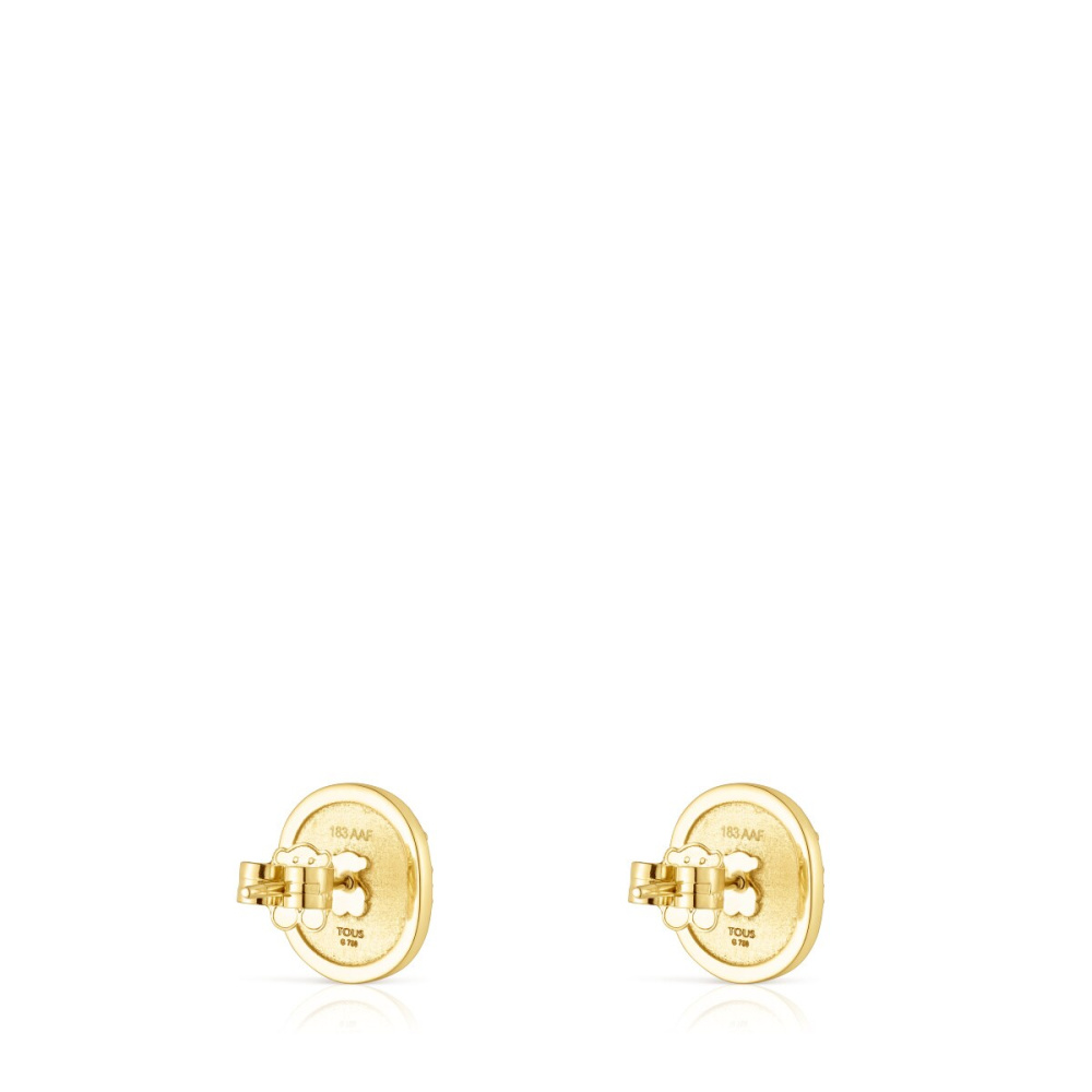 Золотые серьги Oursin с бриллиантами фото 4