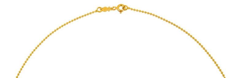 Колье-чокер TOUS Chain из золота, 40 см, с шариками 1,2 мм