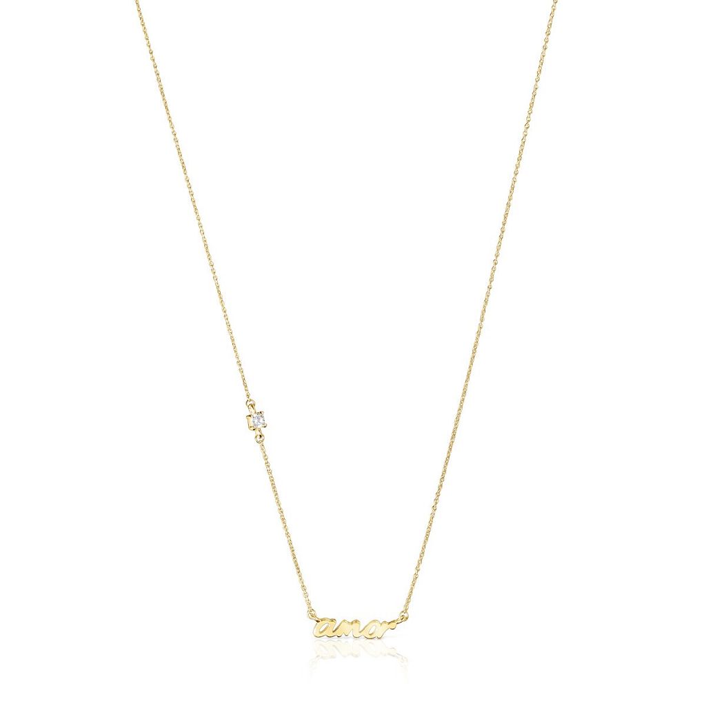 Колье из золота с бриллиантом