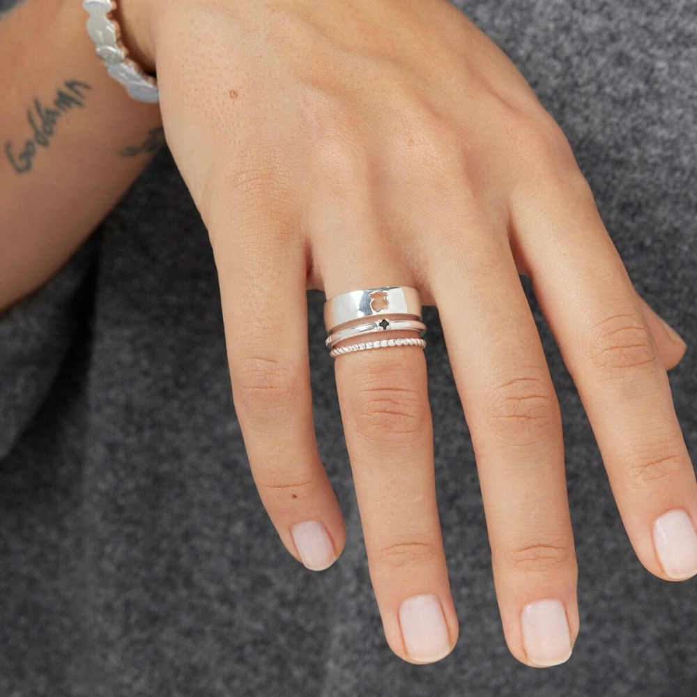 Сет колец Ring Mix из серебра со шпинелью  фото 5