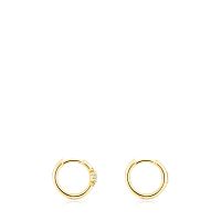 Серьги-кольца TOUS Les Classiques из 18-каратного золота с бриллиантами