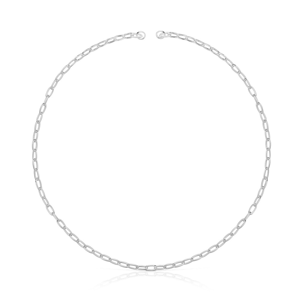 Колье Hold Oval из серебра фото 2