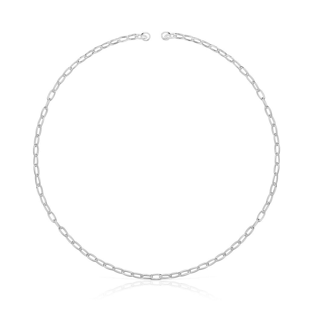 Колье Hold Oval из серебра