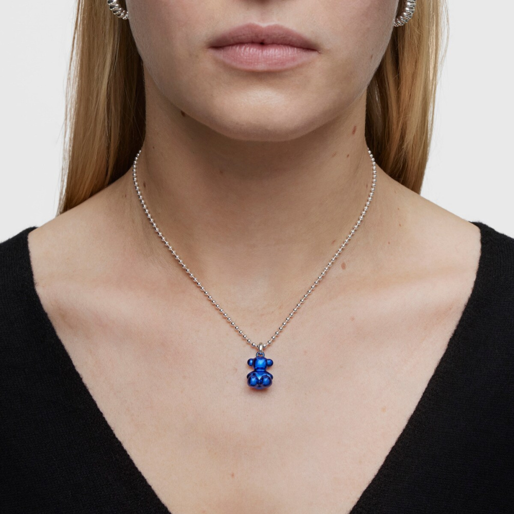 Кулон Bold Bear из стали с синим покрытием фото 5