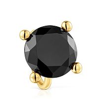 Кольцо Color Black из вермеля с ониксом