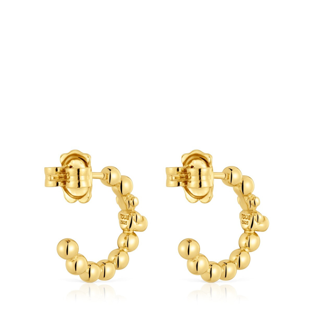 Серьги-креолы Gloss из вермеля фото 4