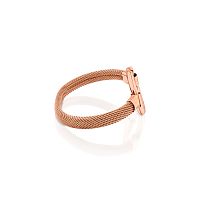  Браслет Mesh Hold из стали и розового вермеля