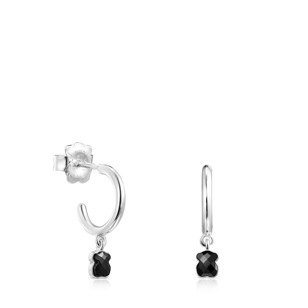Серьги Mini Onix из серебра с ониксом
