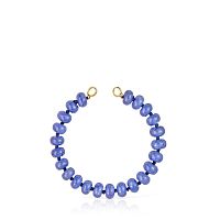 Браслет Hold Oval из вермеля с голубым кварцем