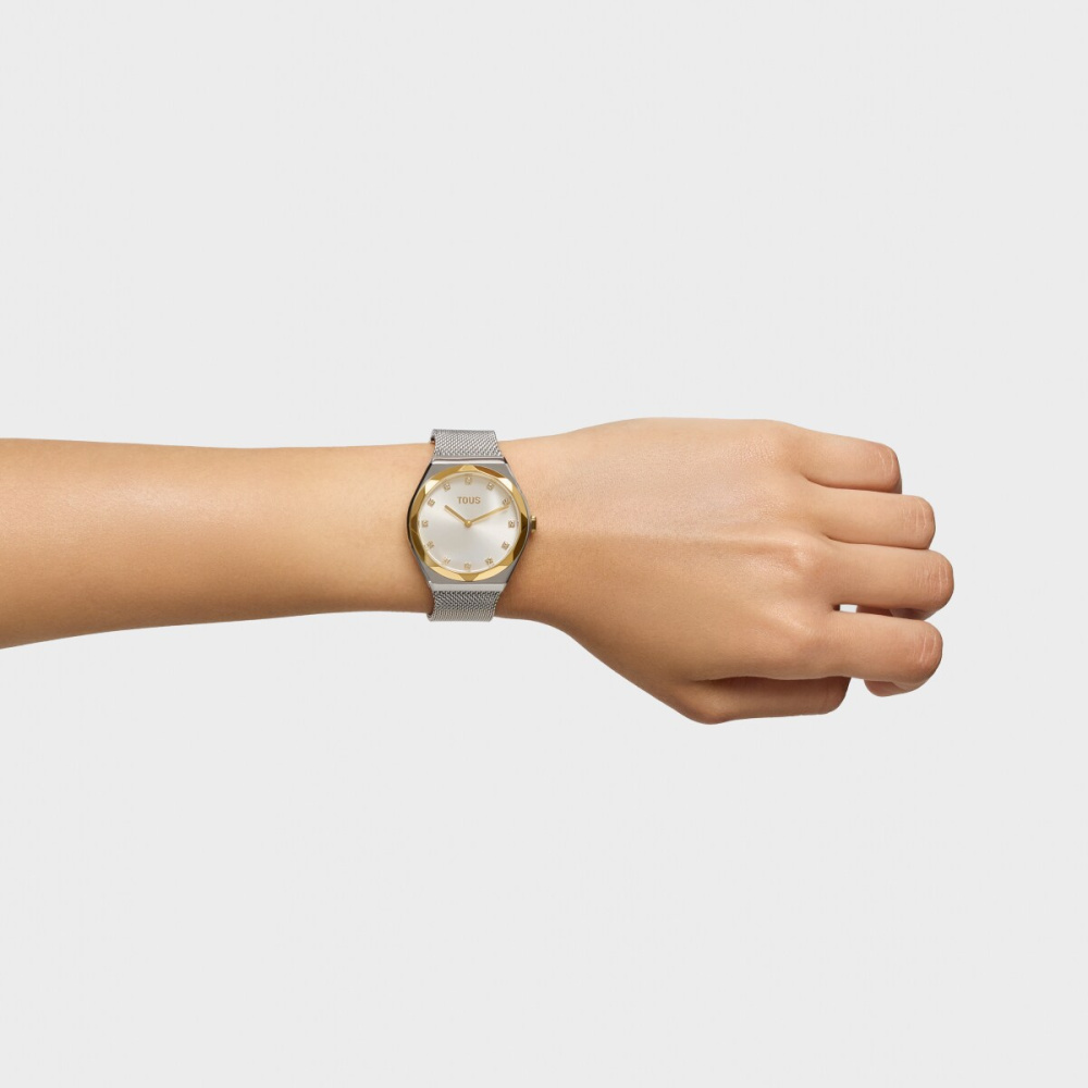 Часы Karat Round Mesh из стали с IPG-покрытием фото 8