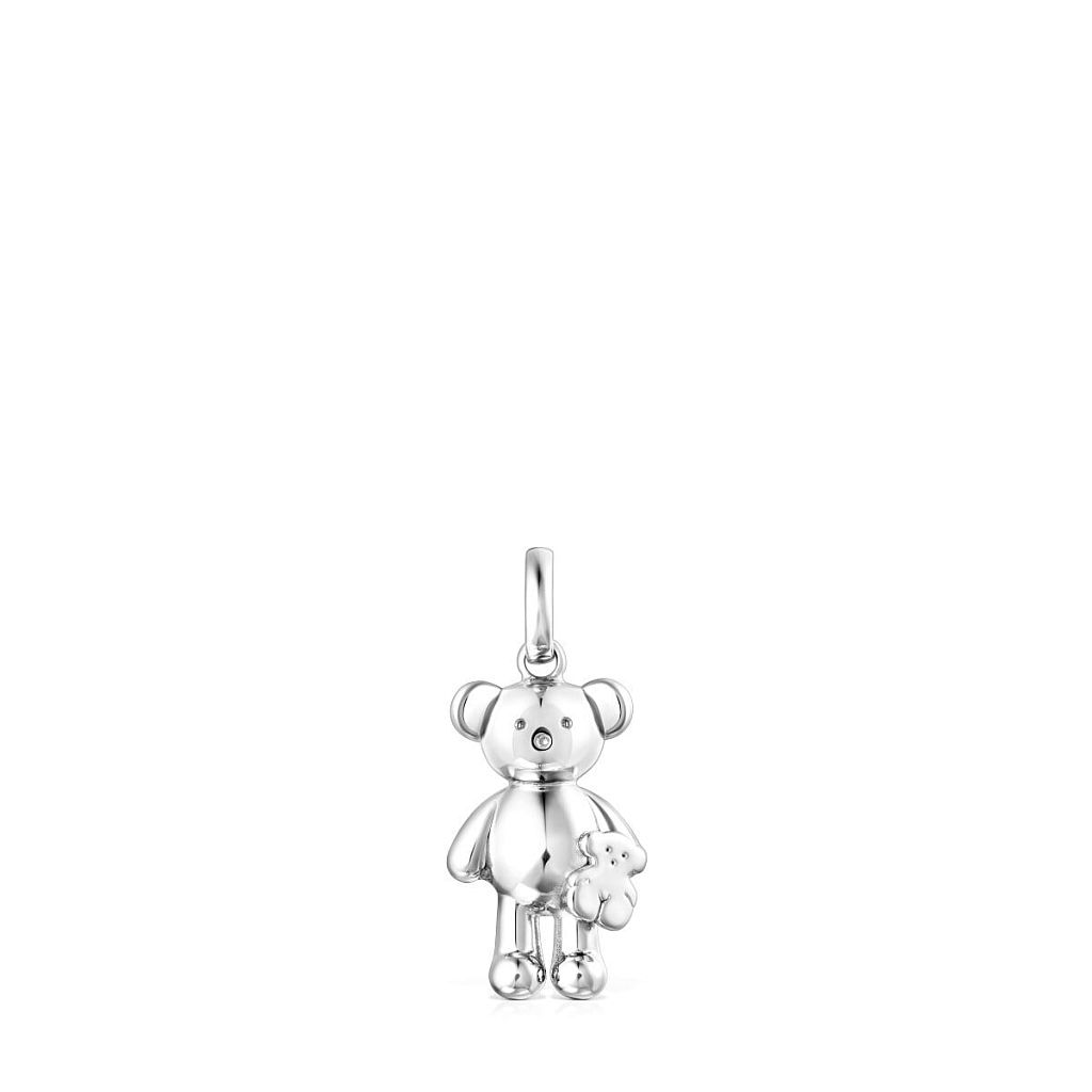 Кулон Teddy Bear из серебра 