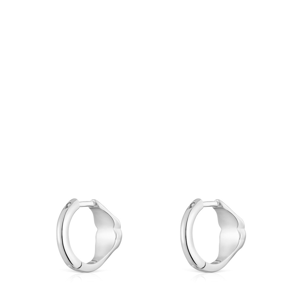 Серьги-кольца из серебра с ониксом фото 4