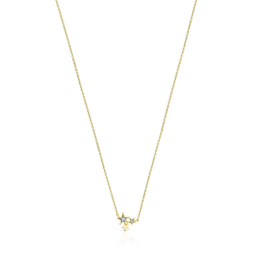 Колье Teddy Bear Stars из золота с бриллиантами