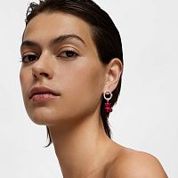 Кулон Bold Bear из стали с красным покрытием