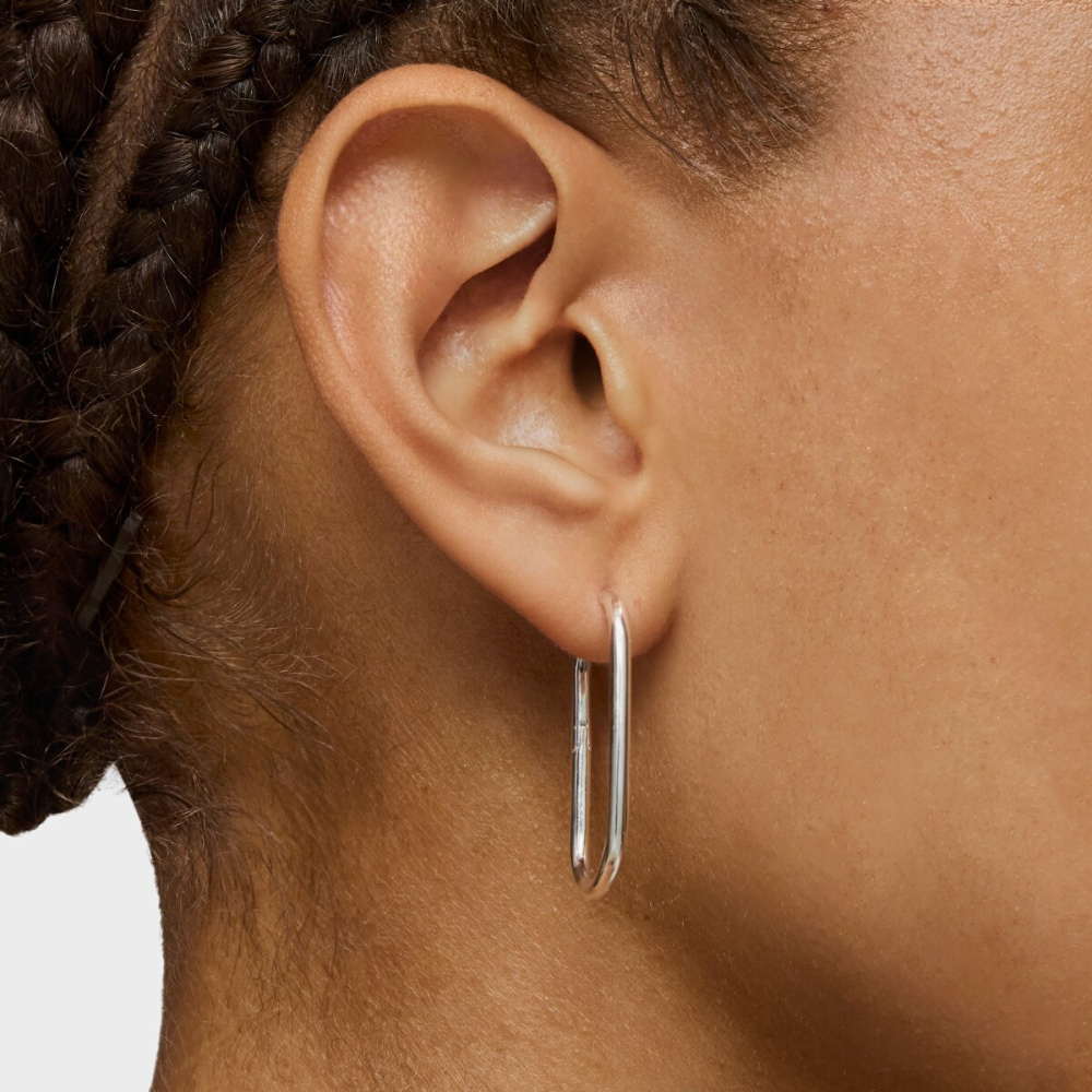 Серьги-кольца из серебра и вермеля  фото 7