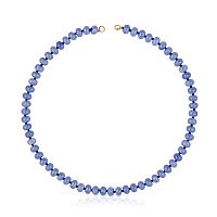 Ожерелье Hold Oval из вермеля с голубым кварцем
