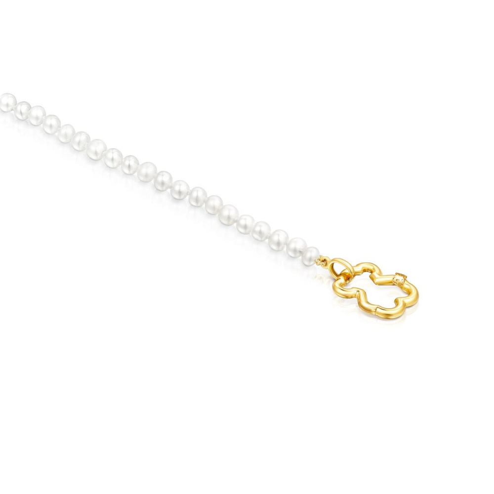 Золотой браслет Hold Bear с жемчугом фото 4