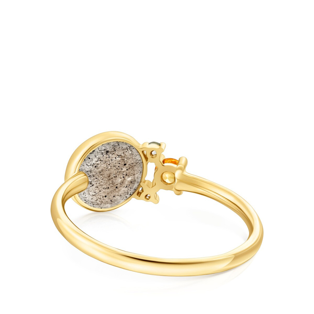 Золотое кольцо Virtual Garden с камнями фото 4