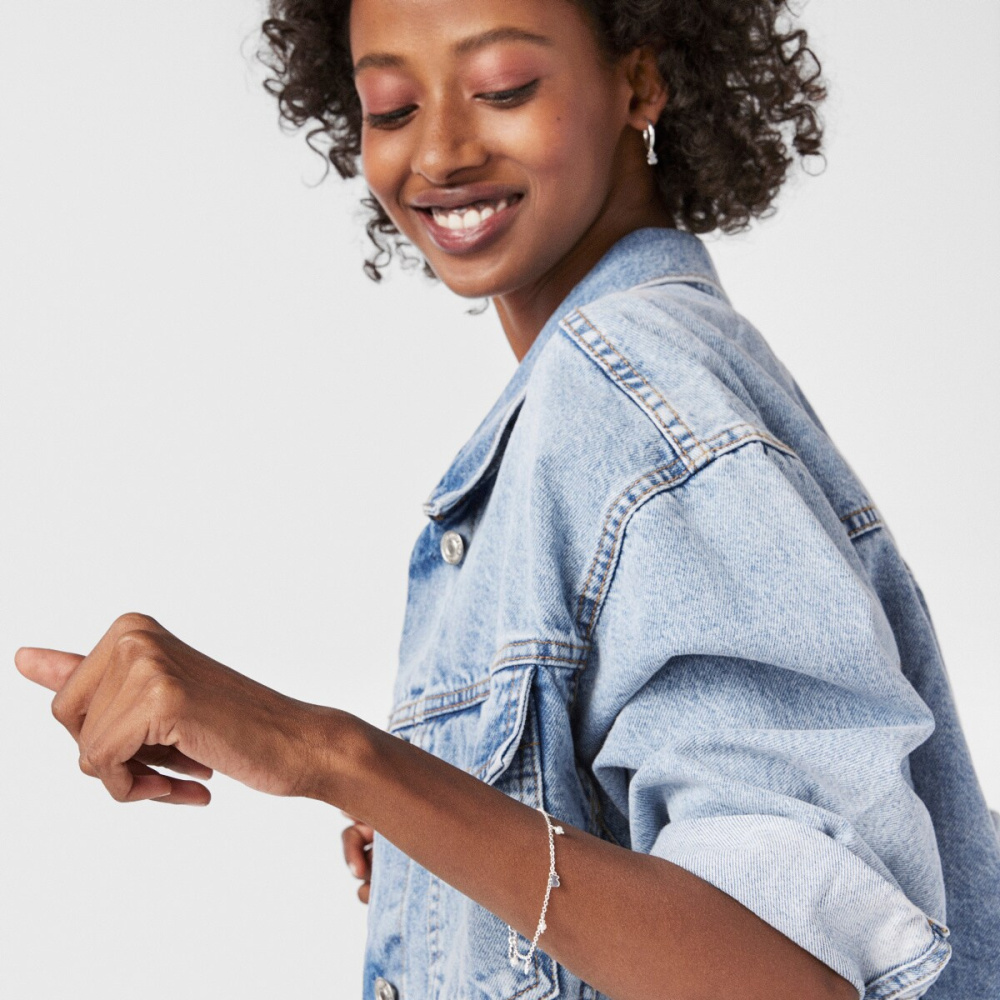 Браслет из серебра с жемчугом фото 5