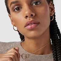 Серьги-кольца Basics из вермеля