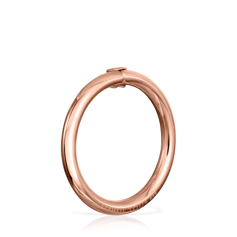 Крупное кольцо TOUS Hold из розового серебра Vermeil фото 4