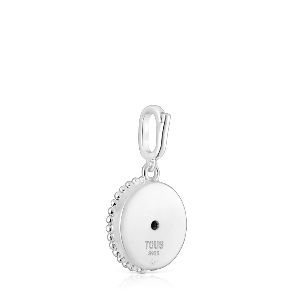 Кулон Medallions из серебра с перламутром и родолитом фото 4