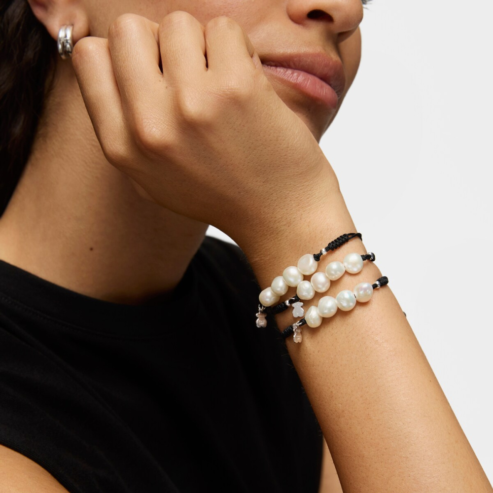 Браслет из серебра с жемчугом фото 6