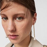Серьги Gloss из вермеля с жемчугом