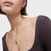 Кулон Medallions из вермеля с гранатом