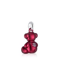 Кулон Bold Bear из стали с красным покрытием