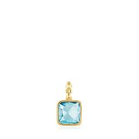 Кулон Medallions из вермеля с голубым топазом