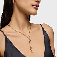 Кулон Medallions из вермеля с аквамарином