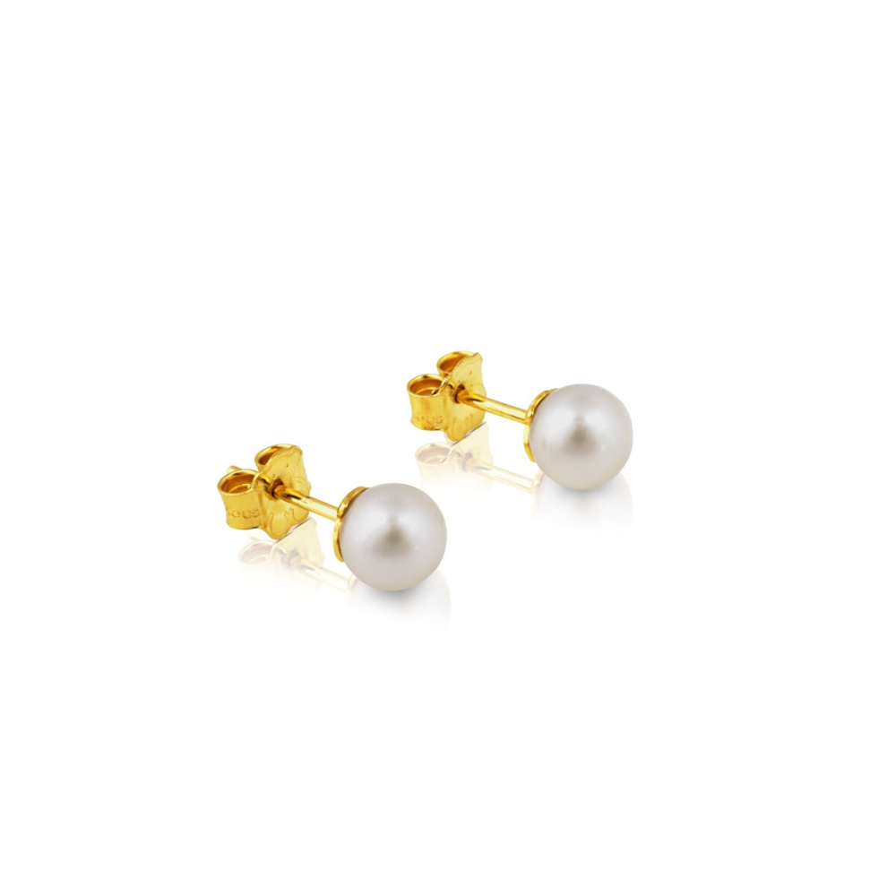 Серьги TOUS Pearls из желтого золота фото 5