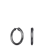 Серьги Basics из темного серебра