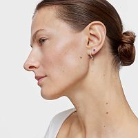Серьги Basic Colors из серебра с камнями
