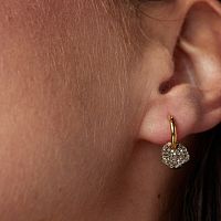 Серьги Nenufar из вермеля с бриллиантами