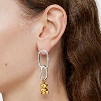 Серьги Hold Oval из серебра