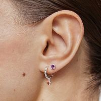 Серьги Basic Colors из серебра с камнями