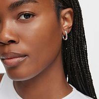 Серьги-кольца из серебра