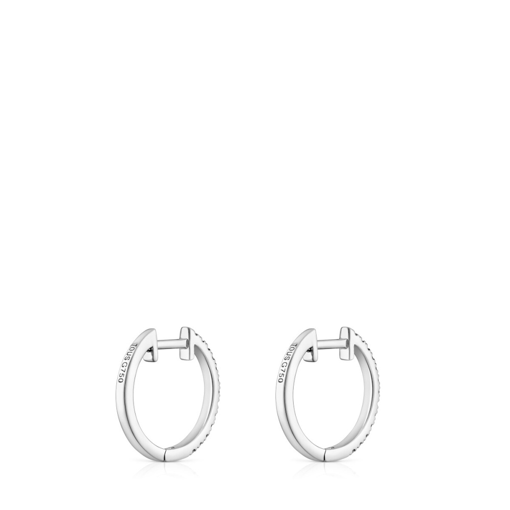 Серьги из белого золота с бриллиантами фото 4