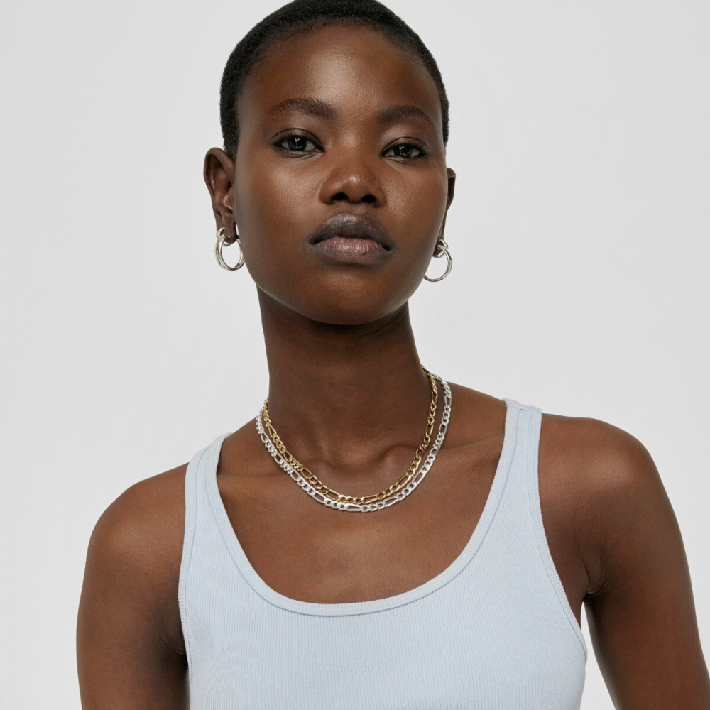 Цепь из серебра, 45 см фото 7