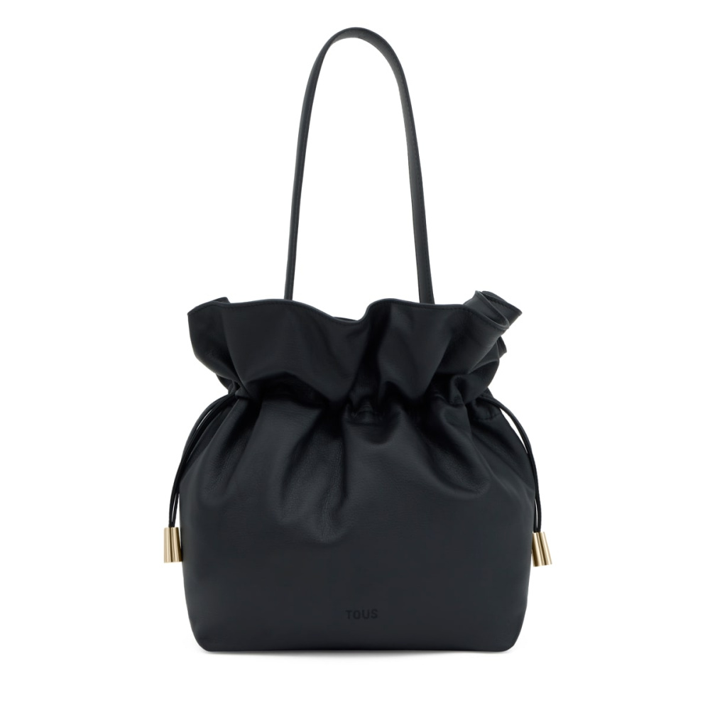 Сумка-бочонок из натуральной кожи фото 2