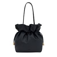 Сумка-бочонок из натуральной кожи