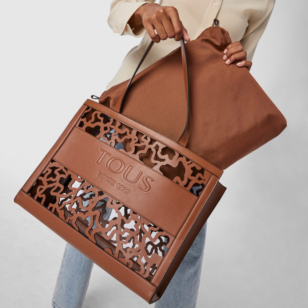 Большая коричневая сумка для покупок Amaya Kaos Shock фото 5