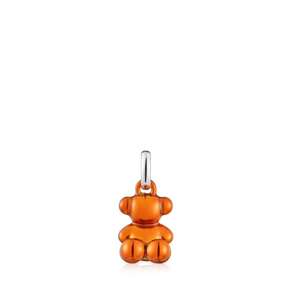 Кулон Bold Bear из стали с оранжевым покрытием фото 2