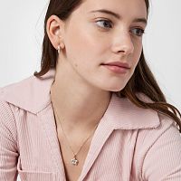 Кулон Fragile Nature из серебра и вермеля