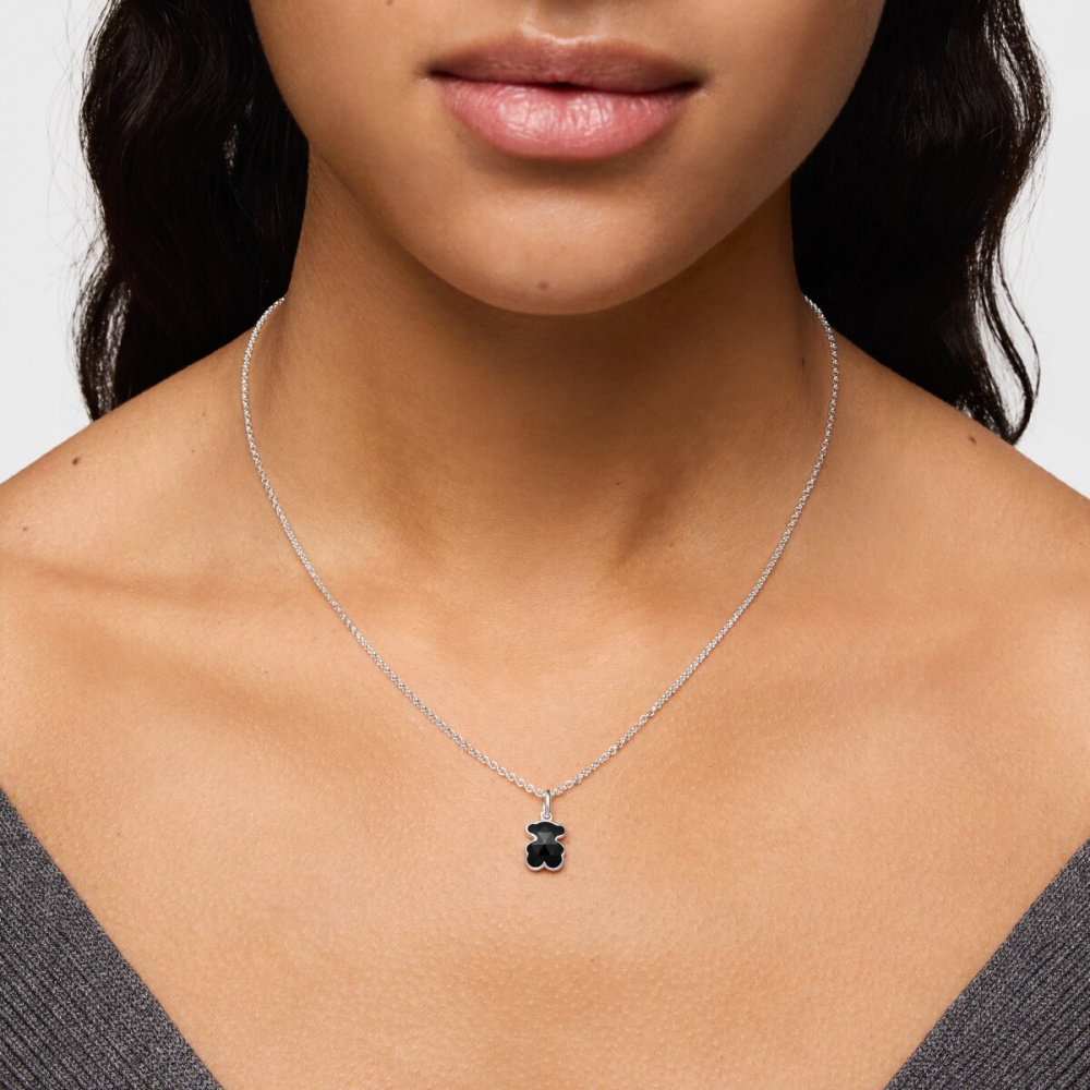 Колье Icon Color из серебра с ониксом фото 7