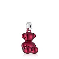 Кулон Bold Bear из стали с красным покрытием