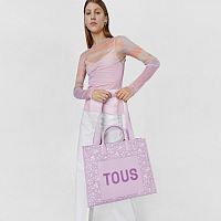 Большая сумка-шоппер TOUS Kaos Mini Evolution Amaya из канвы