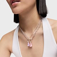 Кулон из керамики и серебра